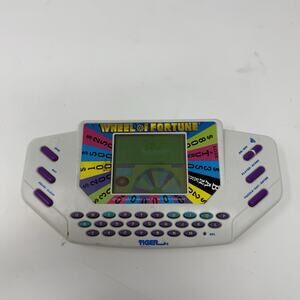 Vintage 1995 TIGER Electronics Wheel Of Fortune Handheld Game W/ Cartridge WORKS